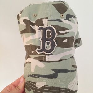 Camo Red Sox Hat